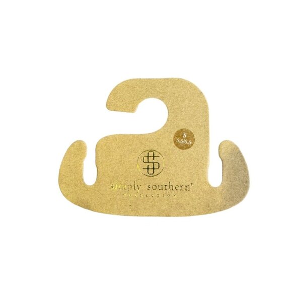 Simply Southern Womens Flip Flops Size S 5.5/6.5 Blue With Tropical Strap Design - Picture 6 of 6